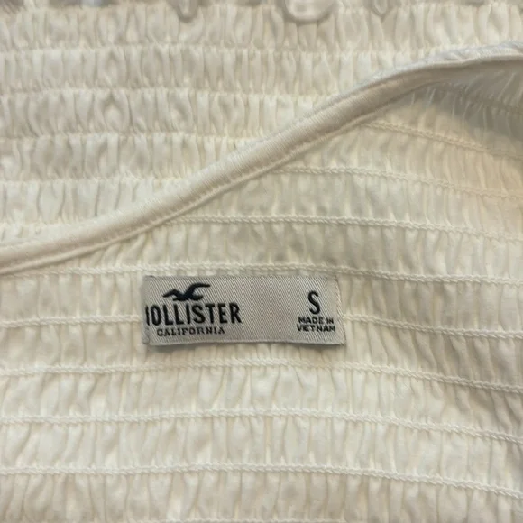 Hollister White One-Shoulder Cropped Top - Picture 3 of 4